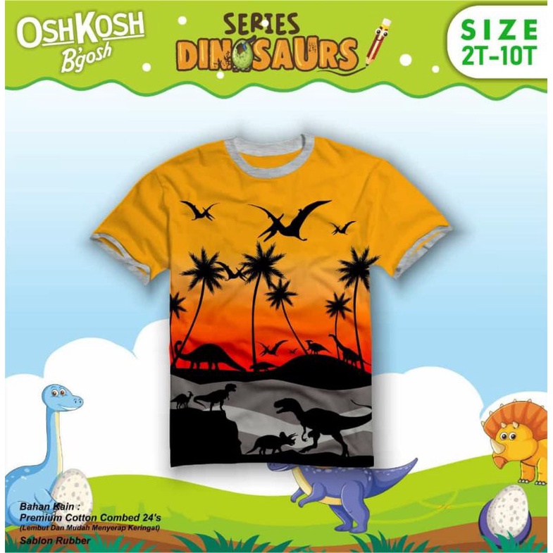 kaos oshkosh lengan pendek