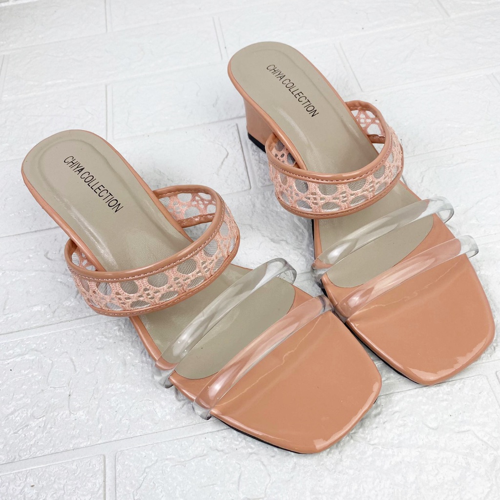 mandiristoreshoe-SANDAL HEELS WANITA ZIYA HAK TAHU 5 CM BDY04