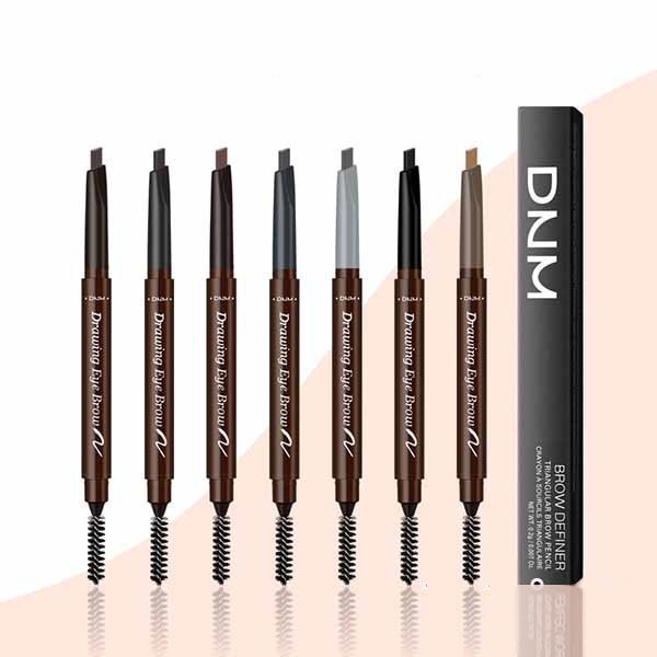 DNM 2 In 1 Brow Definer Pencil Drawing Eyebrow / Pensil Alis Putar Otomatis Eyebrow Waterproof / TS-7