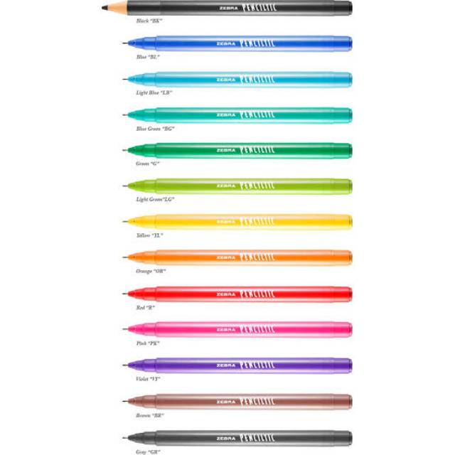 

PAKET 13 WARNA ZEBRA PENCILTIC PULPEN BENTUK SPIDOL WARNA