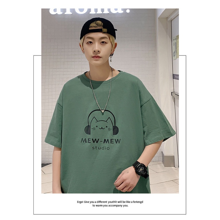 T-SHIRT FASHION PRINTING TERBARU 2022 EDITING MUSIC KATUN 100% IMPORTIR KASUAL STYLE KOREAN FOREIGNER OVERSIZE