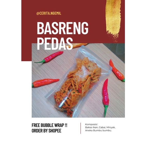 

Penawaran Spesial !! BASRENG PEDAS KRIUK