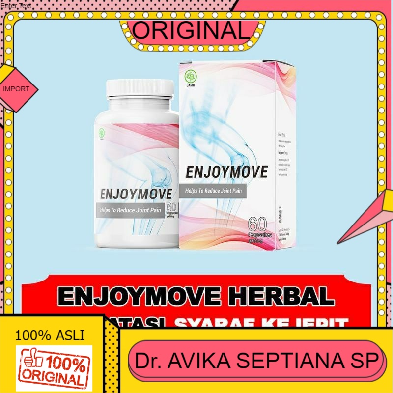 100% ASLI ENJOYMOVE -Enjoymove Asli Original Obat Syaraf Kejepit & Nyeri Sendi