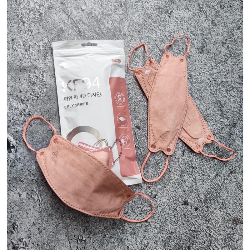 Masker KF94 Kea Korea 4 ply/ Masker Earloop/ Masker fashion isi 10pc (SEGEL PABRIK)