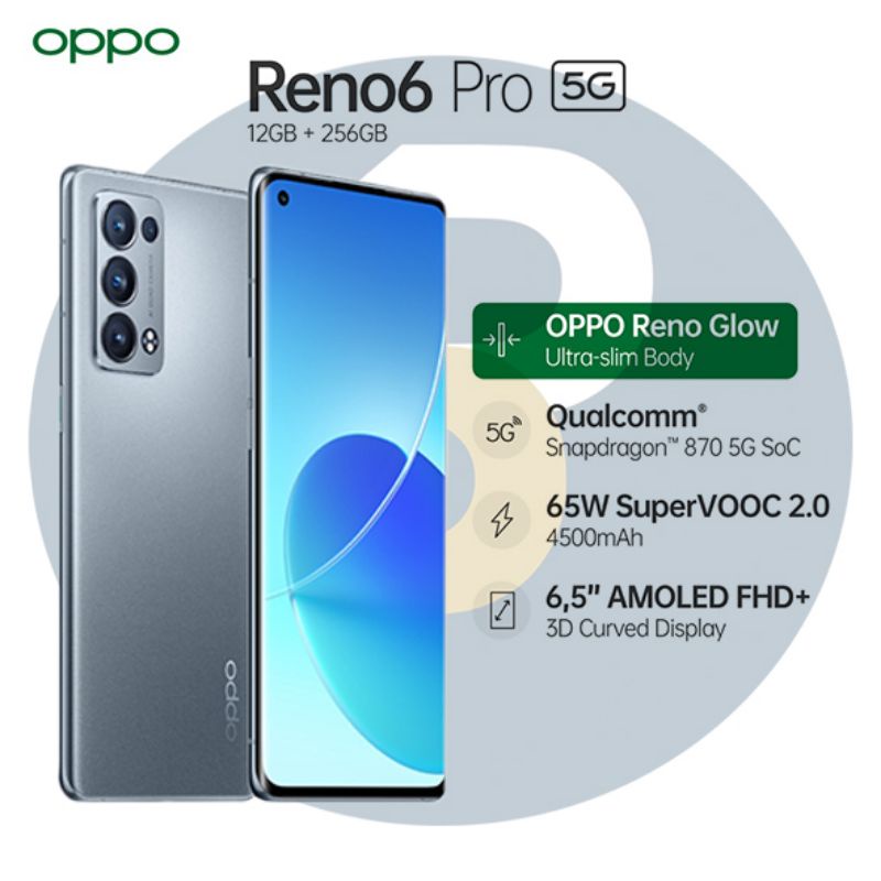 oppo reno6 pro 5g 12/256 garansi resmi
