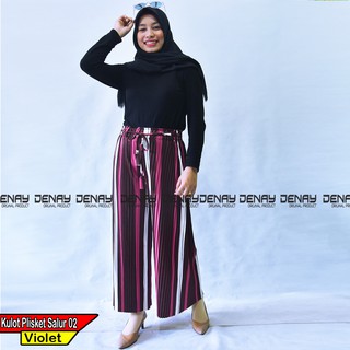  CELANA  KULOT  PLISKET  SALUR  02 Wanita Premium Mode Kulot  