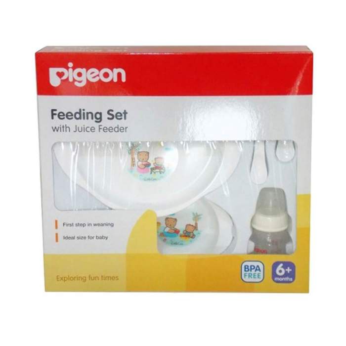 Pigeon Feeding Set with Juice Feeder 6+ Bulan