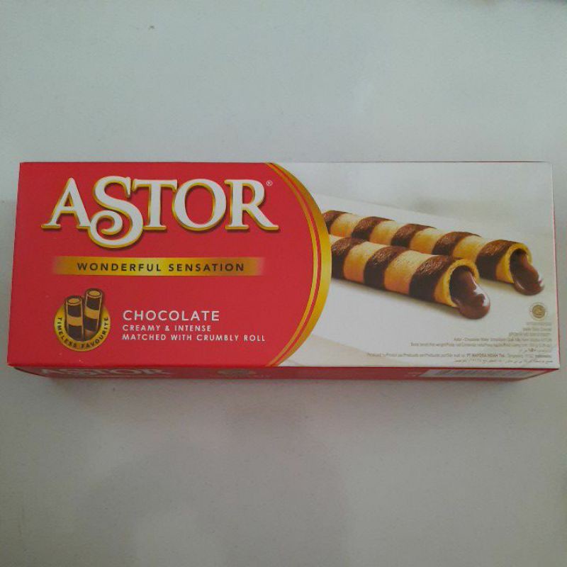 

Astor Chocolate 150gr Wafer Roll Coklat