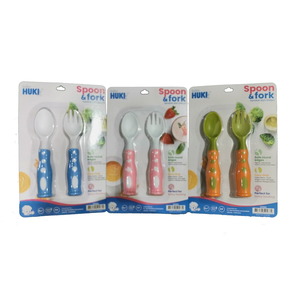 Baby Huki Spoon &amp; Fork (GRATIS CANGKIR) - CIF003