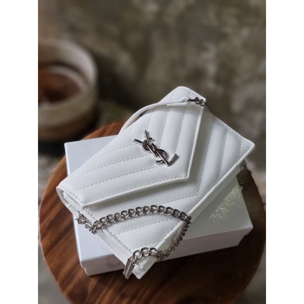 YSL WOC monogram Caviar incld box