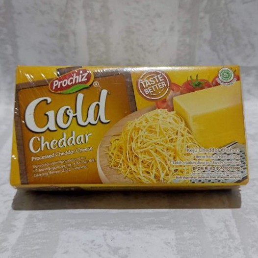 

PROCHIZ GOLD CHEDDAR/KEJU PARUT 170gr/ PROCHIZ GOLD CHEDDAR REPACK ±250GR