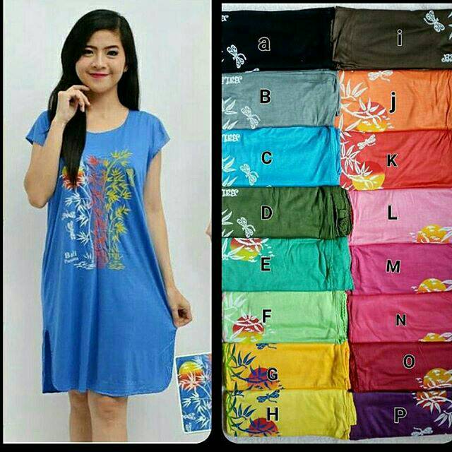 Daster bali bambu midi / Daster bali pendek