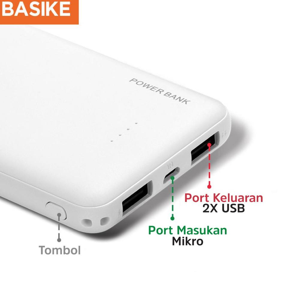 [48] PowerBank Mini Murah Power Bank Dual USB LED Fast Charging 5000mah 10000 mah Korea Cute Charger