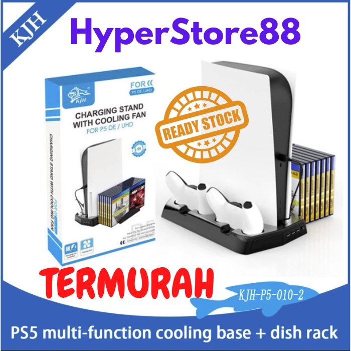 PS5 KJH Charging Stand With Cooling Fan / Dual Charging Base stik PS5