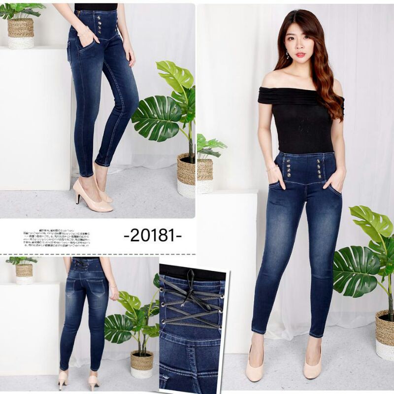 CP HW KANCING 8 TALI BLKG HIGHWAIST JEANS 20180 20181 20182