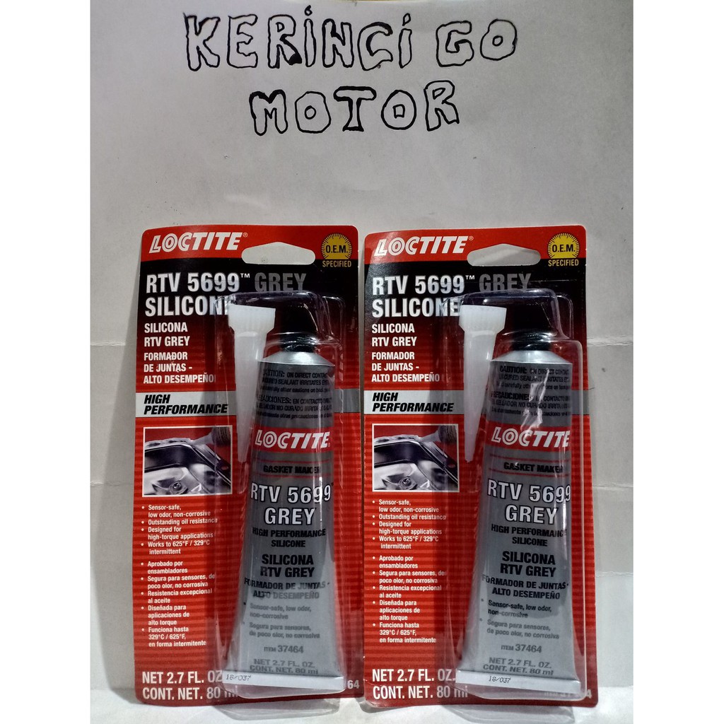 LOCTITE RTV 5699 GREY SILICONE - SEALER LOCTITE ABU-ABU - LEM LOCTITE Diskon
