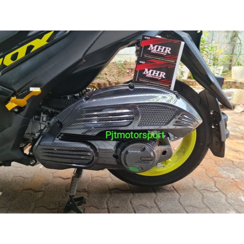 paket cover cvt + filter carbon yamaha aerox 155 connected MHR