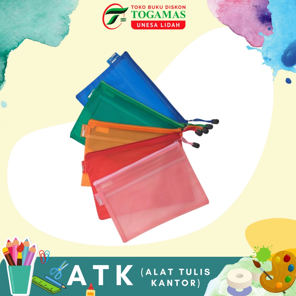 

MAP ZIPPER UKURAN F4 9001 TRANSPARANT JARING BIG/ READY STOCK