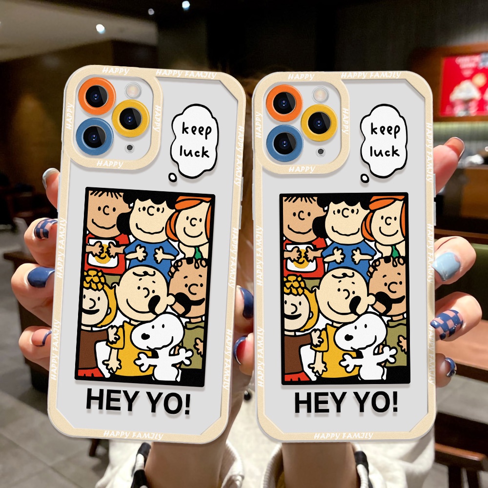 Casing TPU Xiaomi Redmi 10 10A 10C 9A 9 9T 9C NFC Mi 11T 11 Lite Pro Redmi Note 9 8 10 11S 10 Pro Max 11T 10T Poco X3 NFC Motif Snoopy