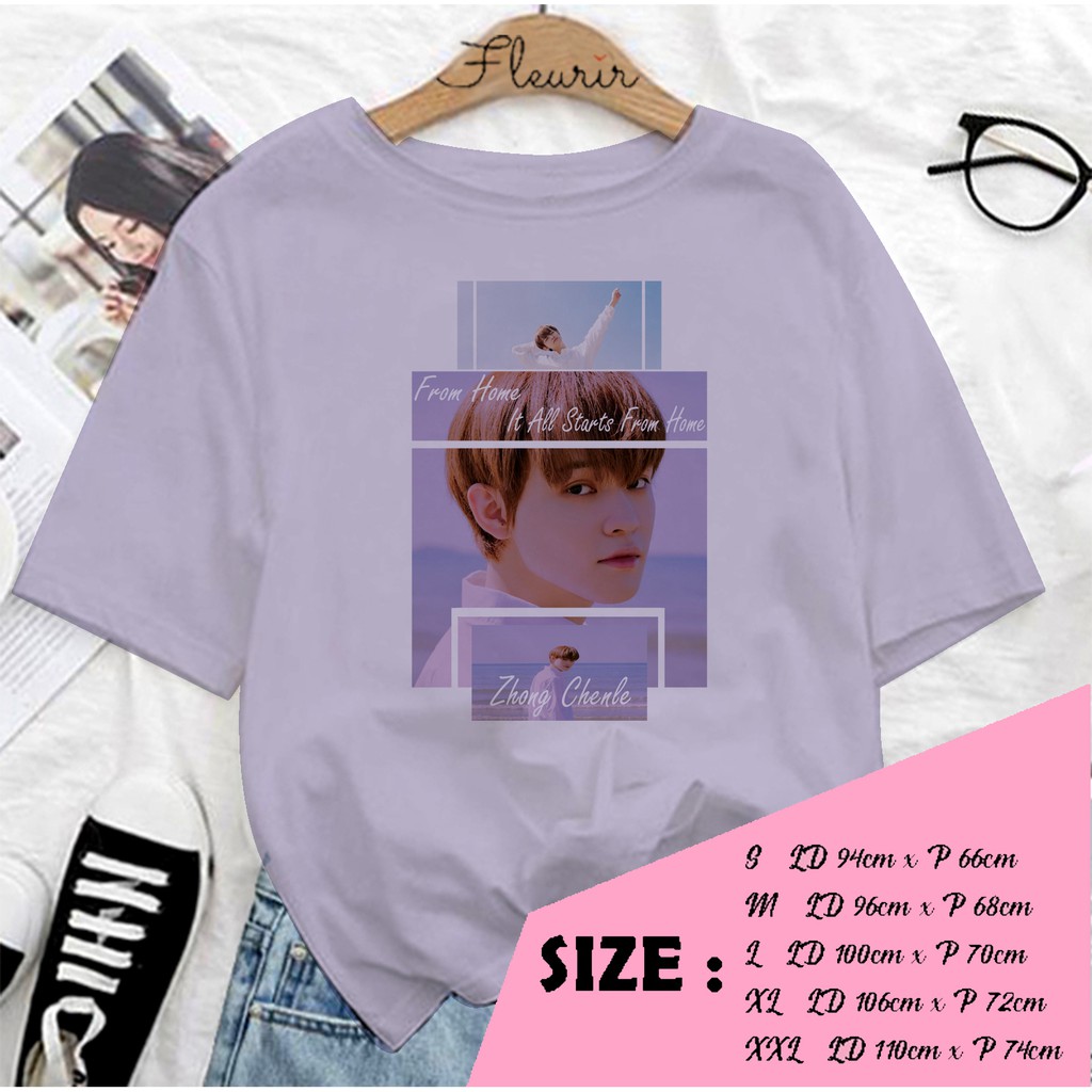 FLEURIR - KAOS NCT CHEN LE KPOP NCT127 WANITA DEWASA LENGAN PENDEK TEE UNISEX