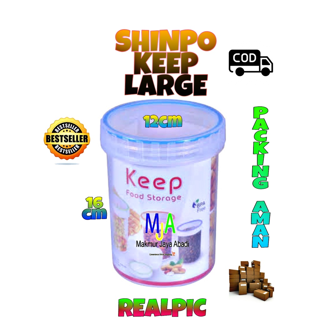 ( BISA COD ) PROMO Shinpo SIP-352 Keep Series / Toples Plastik Polos / Tempat Cemilan / Food Storage / Wadah Makanan