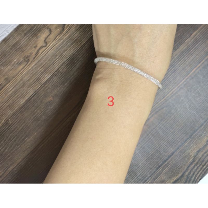 Fifi Fashion Gelang Tali Kawat Gilter Kristal 3 Anti Air Waterproof Untuk Charm Liontin Pandora