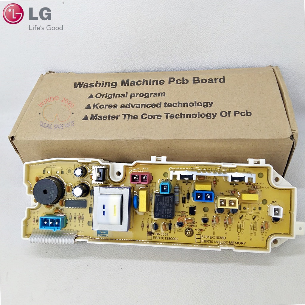 MODUL PCB MESIN CUCI LG FUZZY LOGIC WF H700PC WF L700TC WF H777TC soket 6 KODE EBR3558