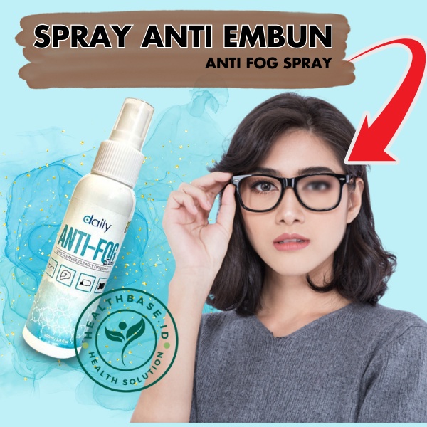 SPRAY CAIRAN PEMBERSIH LENSA ANTI EMBUN ANTI UAP - CAIRAN KACAMATA ANTI EMBUN - ANTI FOG SPRAY - GRATIS LAP KACAMATA