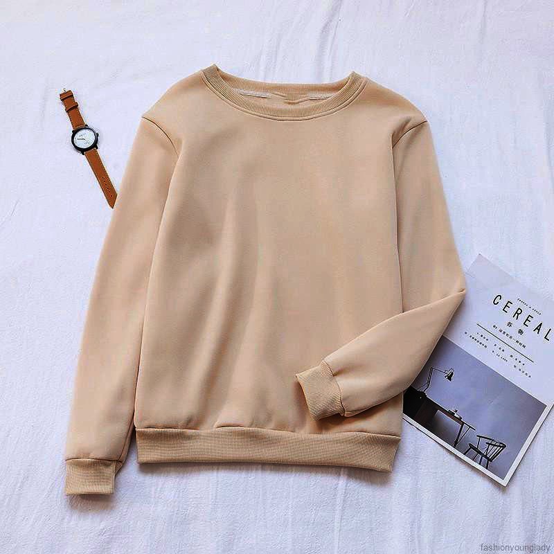 Sweater Wanita Polos Size M-XL