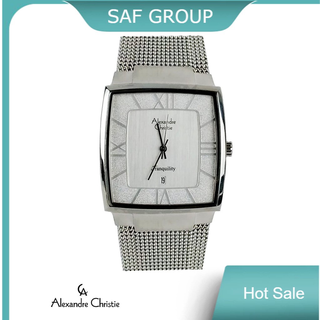 JAM TANGAN PRIA ALEXANDRE CHRISTIE AC 8329 / AC8329 SILVER WHITE ORIGINAL by plp