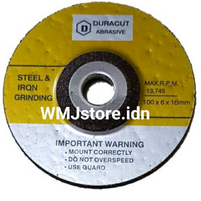 Batu grenda poles tebal 4" / gerinda tebal poles 4" DURACUT