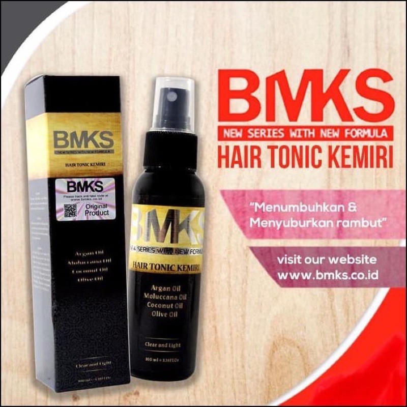 BMKS Hair Tonic Kemiri BMKS Minyak Kemiri Hair Tonic BMKS Ori BPOM Penumbuh Rambut Penyubur Rambut