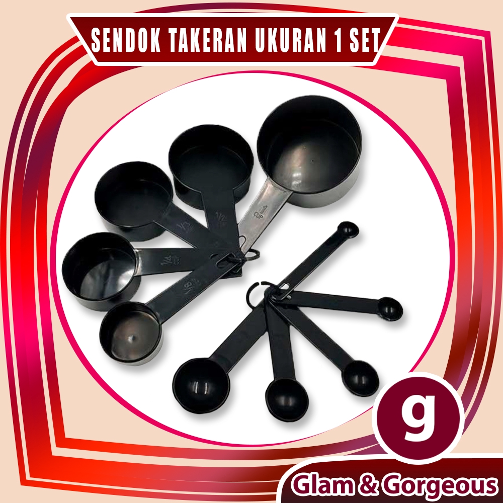 Sendok Ukur Plastik Alat Dapur 10Pcs Per Set - KU020