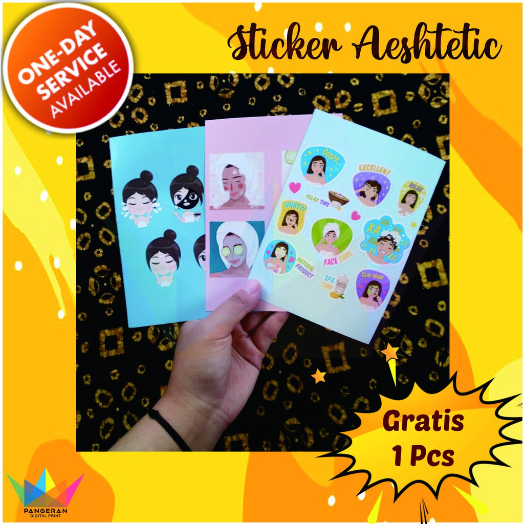 

SM - STICKER EDISI MASKER // STICKER AESTHETIC // STICKER LAPTOP HP//STICKER LUCU//DAIRY BOOK GIFT
