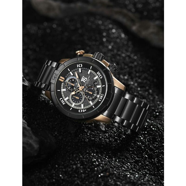 T5 H3853 jam tangan pria T5 H 3853 original Crono aktif