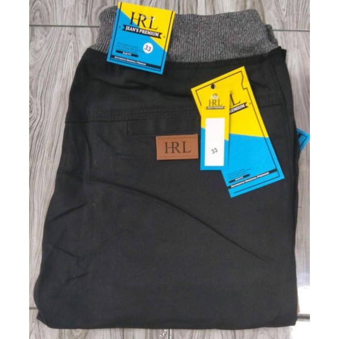 Celana Chinos Rip Pinggang karet Slim Fit HRL premium quality