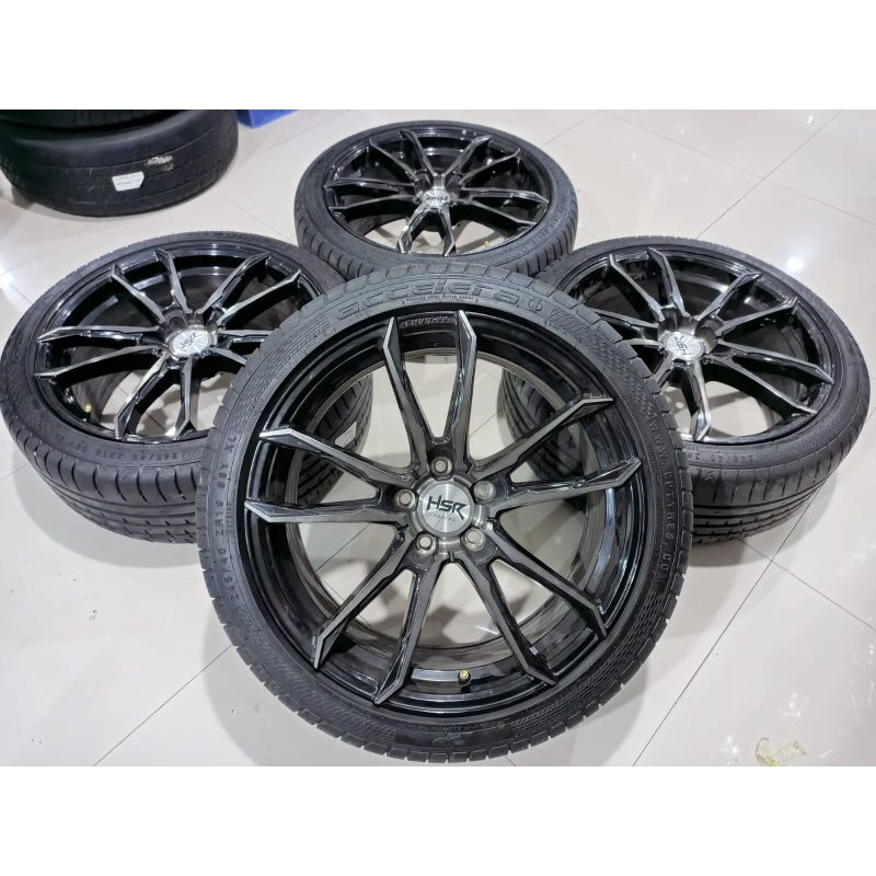 VELG SEKEN HSR FG TUAL RING 19 LUBANG 5X114 + BAN ACCELERA