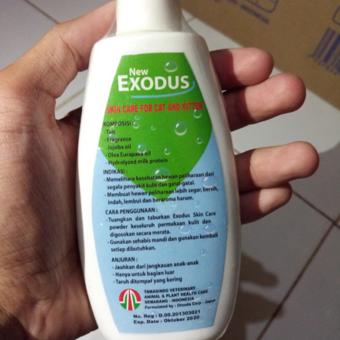 Exodus Cat 100gr Bedak Kucing Perawatan Kulit New Skin Care Cat Kitten