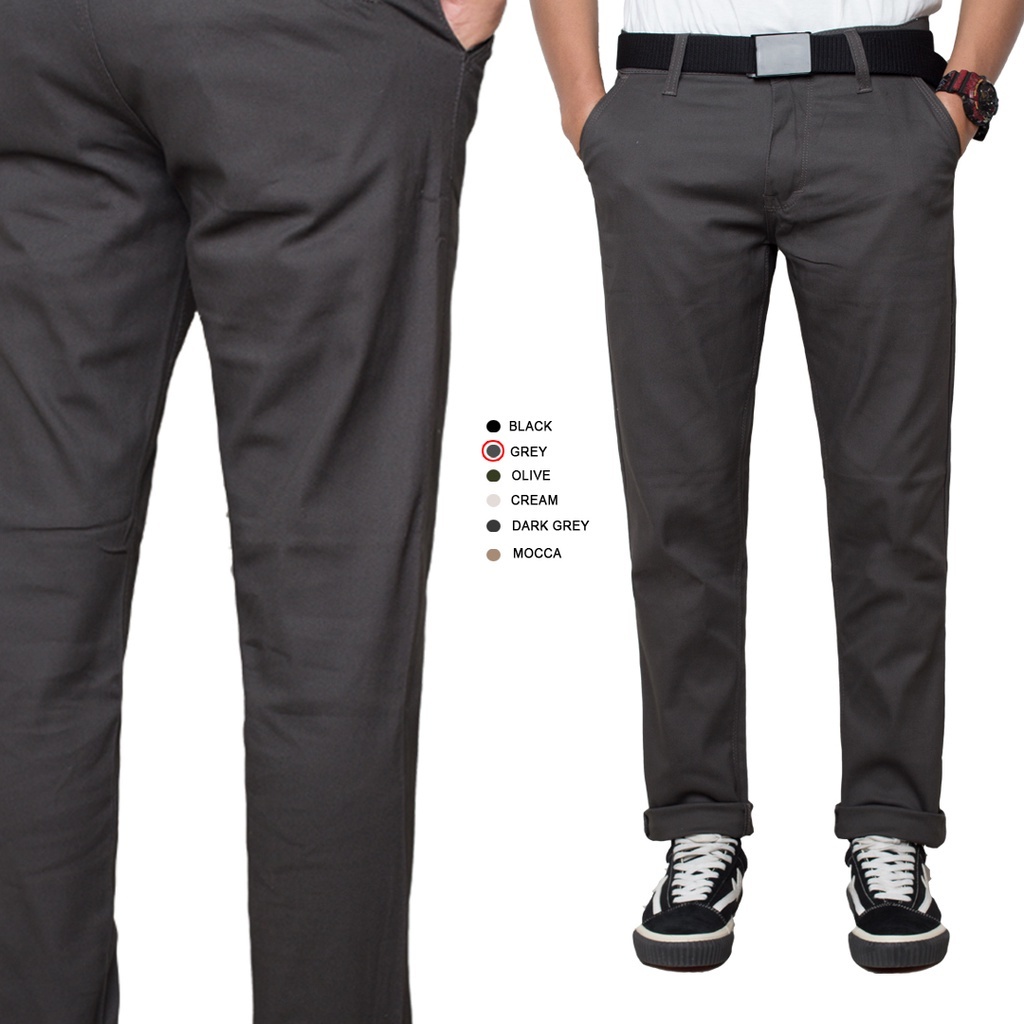 CELANA CHINO PRIA PANJANG SLIMFIT / CELANA CHINOS POLOS / CELANA CHINOS ORIGINAL