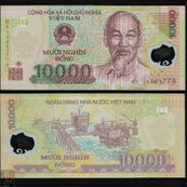 UANG KUNO UANG ASING VIETNAM 10000 POLYMER GRESS/UNC