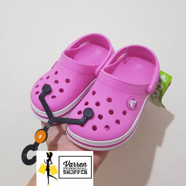 pink and purple crocs