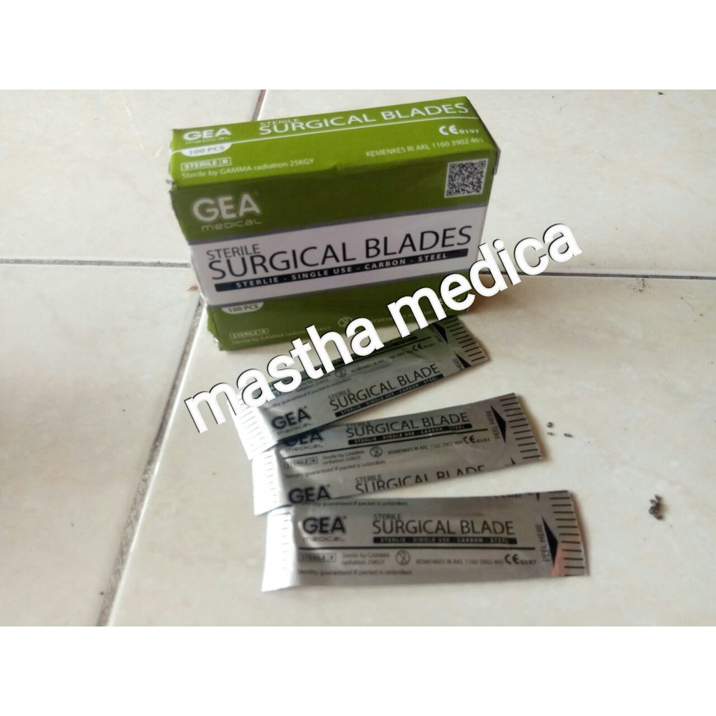 surgical Blade Bisturi mata Pisau Scalpel Bedah operasi GEA no 24 box