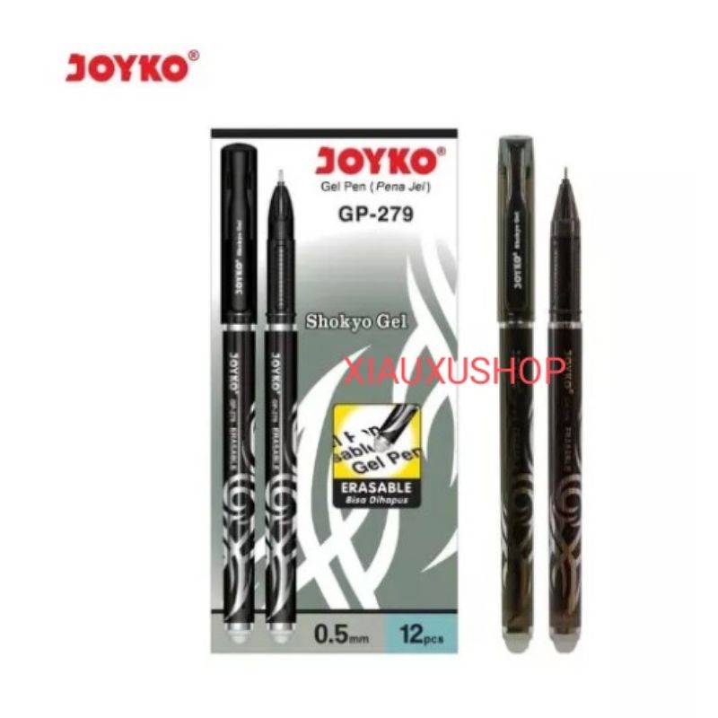 

Pulpen Gel Erasable JOYKO Shokyo Gel GP-279 0,5mm (12pc)