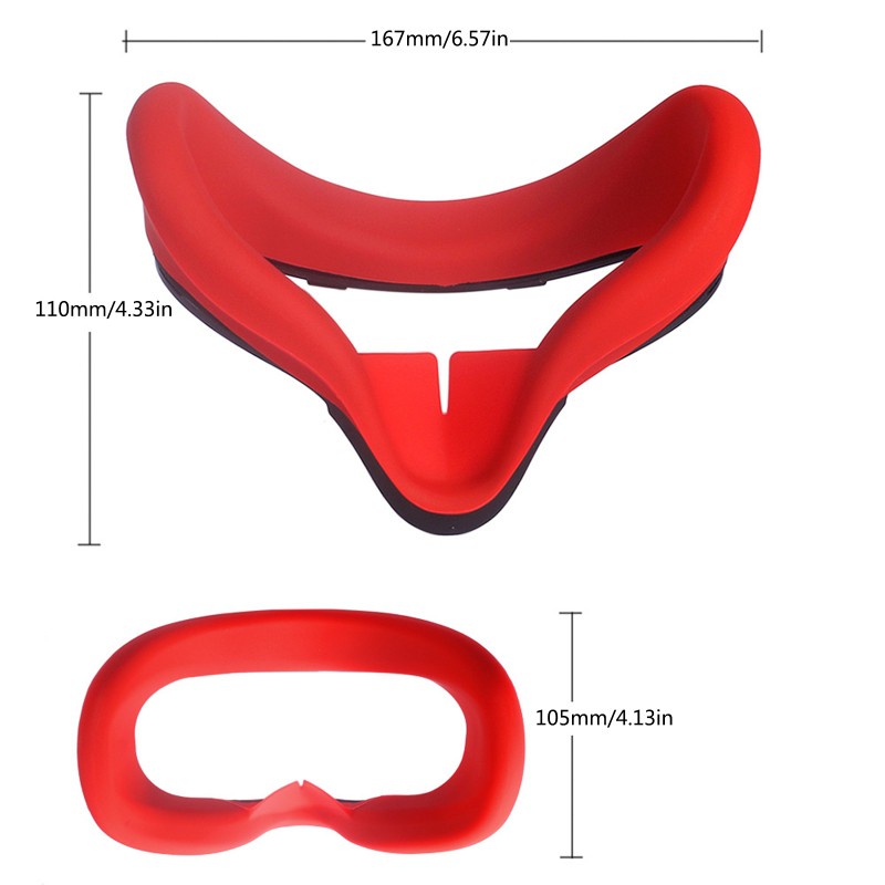 Cre Cover Pelindung Mata Bahan Silikon Lembut Anti Keringat / Slip Untuk Kacamata Vr Oculus Quest 2