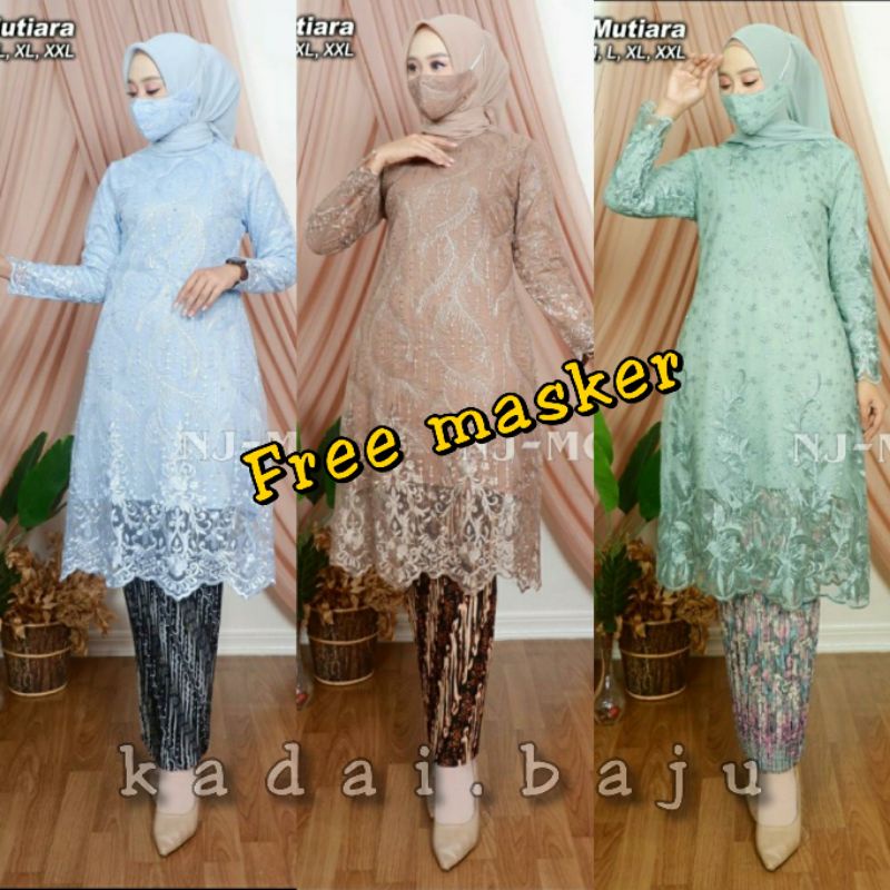 SET TUNIK PADANG / KEBAYA WISUDA / BAJU KEBAYA MODERN / NJ MODE