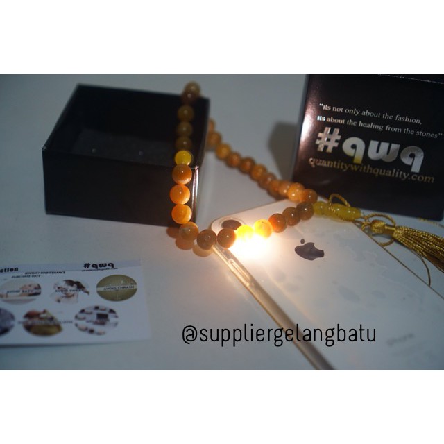 tasbih tangan batu manigajah 8mm 33 butir natural tasbeh akik sehat peralatan doa sholat dzikrullah