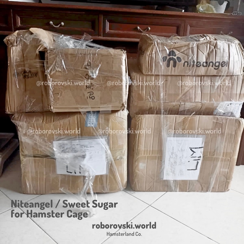 Preloved Niteangel, Sweet Sugar, TAFIT, Carno, Aksesoris Kandang Hamster