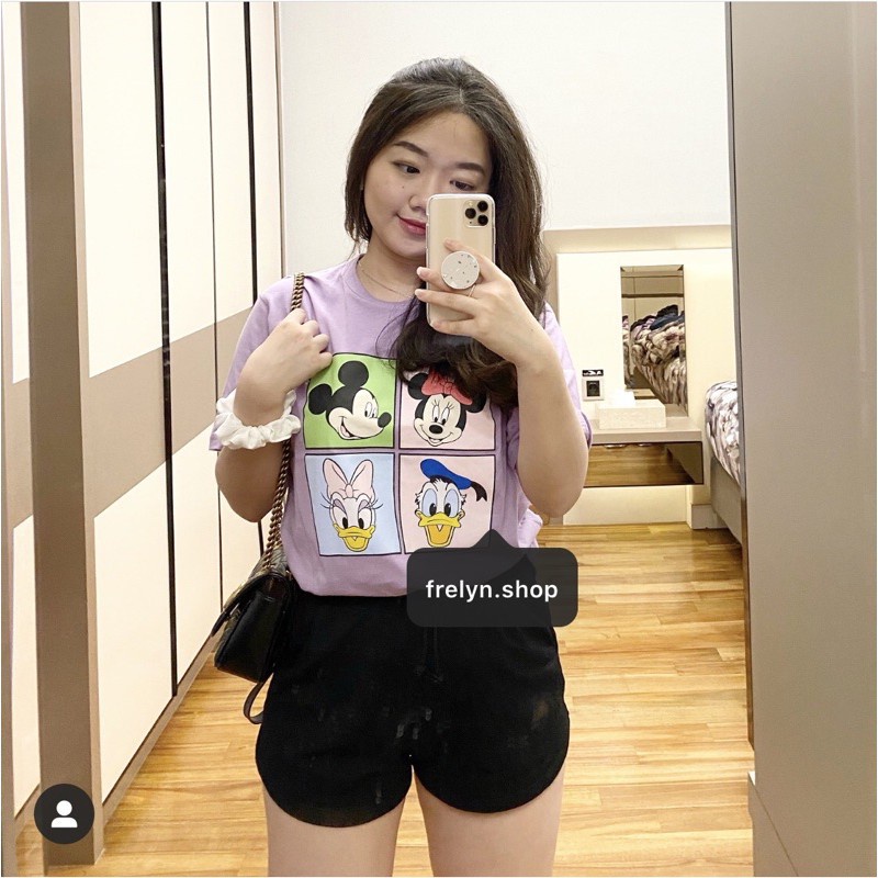 ✅COD [BBS] OVERSIZE TSHIRT | KAOS TUMBLR TEE BAJU UNGU PURPLE BERSHKA DISNEY BTS DAISY BUTTERFLY