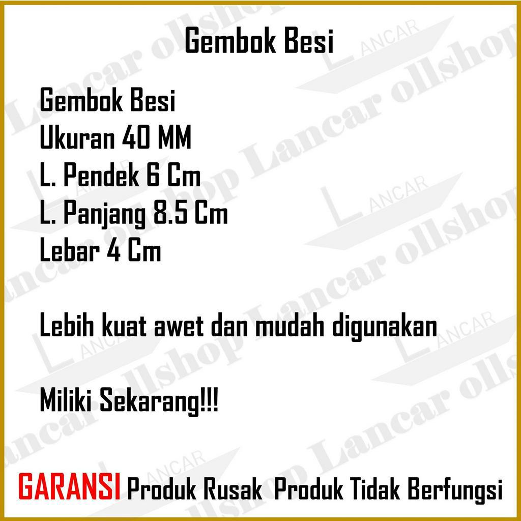 Gembok leher panjang pendek 40mm / Gembok pagar rumah / Pengaman pagar rumah / Gembok anti maling