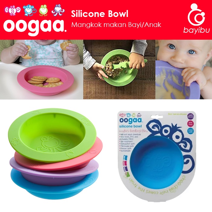 Oogaa Silicone Bowl - Mangkok Makan Aman untuk Bayi/Anak